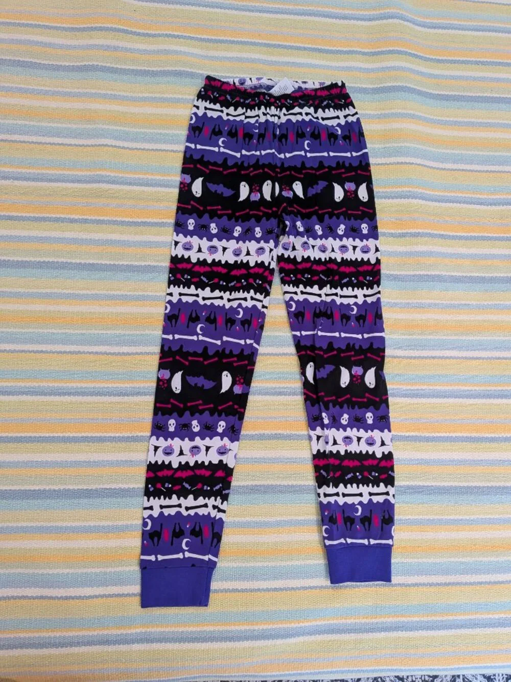 NWT Gymboree Girls' Size 8 Halloween Fair Isle 2-Piece Cotton Pajamas Gymmies Pu